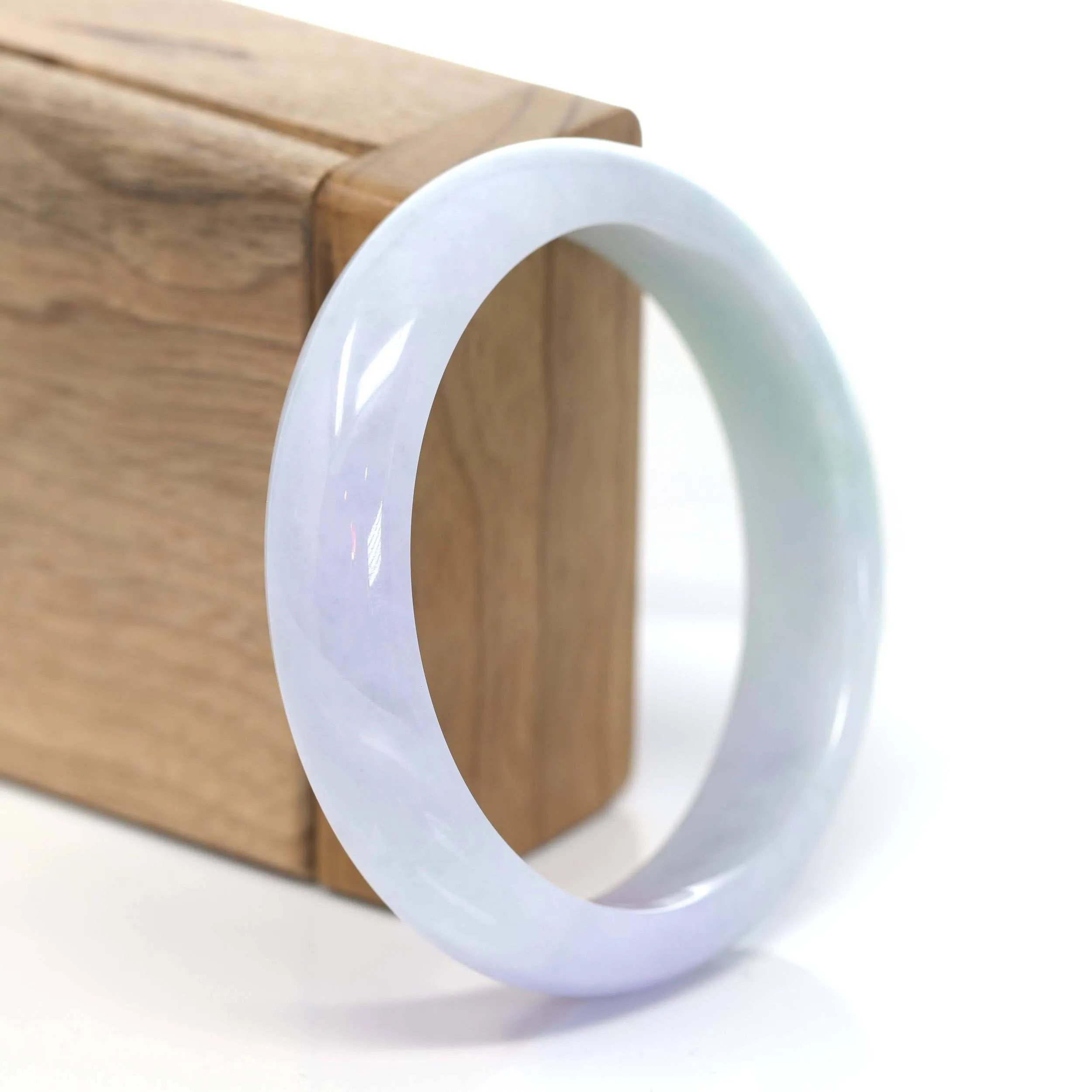 Genuine Burmese Lavender Jadeite Jade Bracelet Bangle ( 57.82 mm )#208
