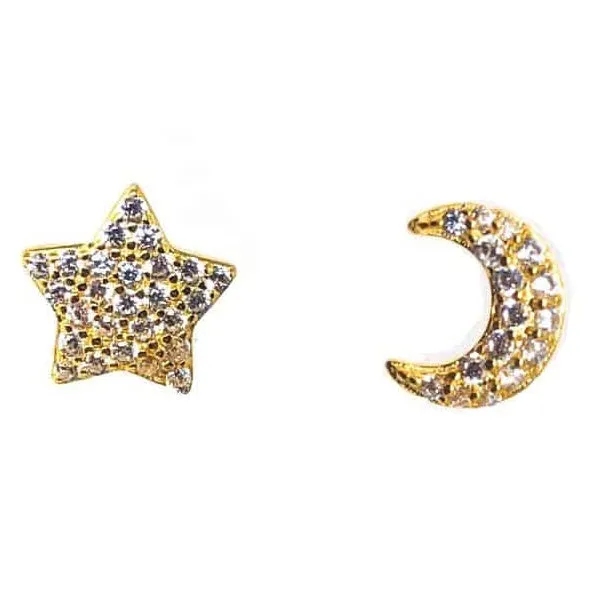 Gold Fairytale Stud Earrings