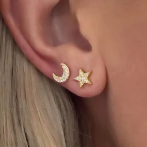 Gold Fairytale Stud Earrings