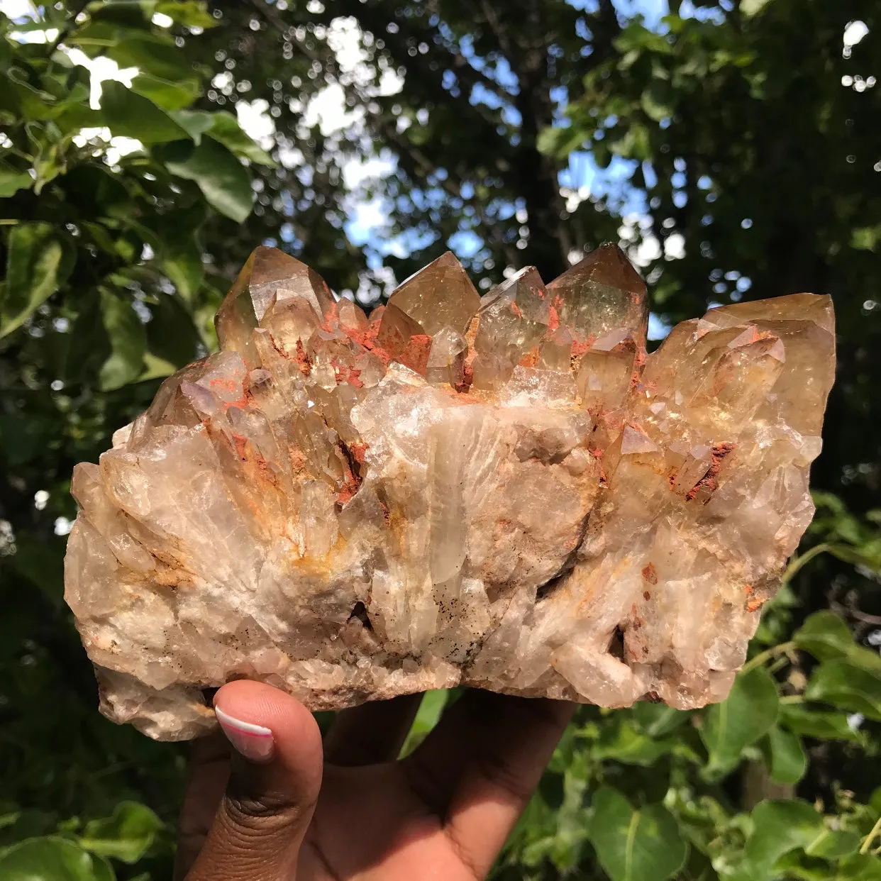 Huge Stand-Alone Kundalini Quartz Citrine, Democratic Republic of Congo, Lwena, Congo Citrine