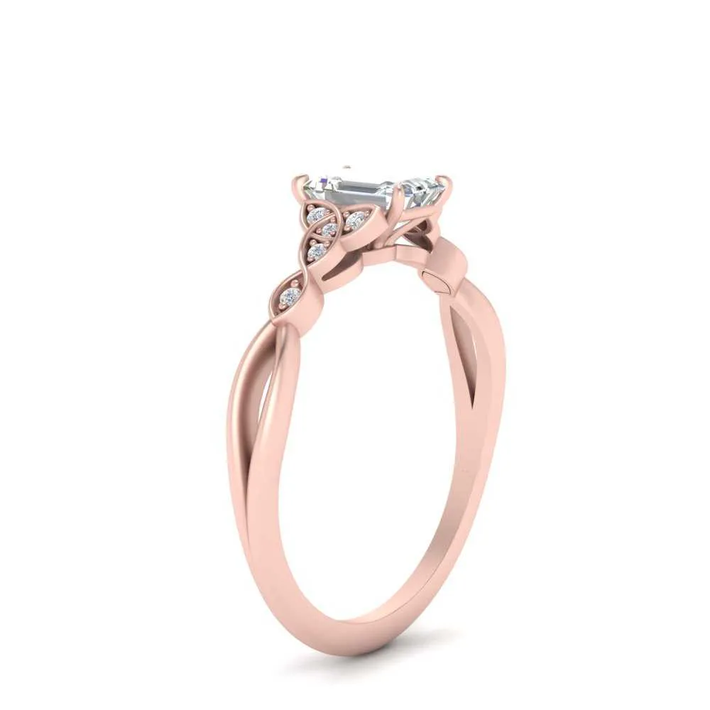 IGI Certified 1/2 - 5 Carat Lab Grown Diamond Celtic Knot Women Engagement Ring 14K Gold