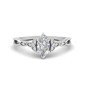 IGI Certified 1/2 - 5 Carat Lab Grown Diamond Celtic Knot Women Engagement Ring 14K Gold