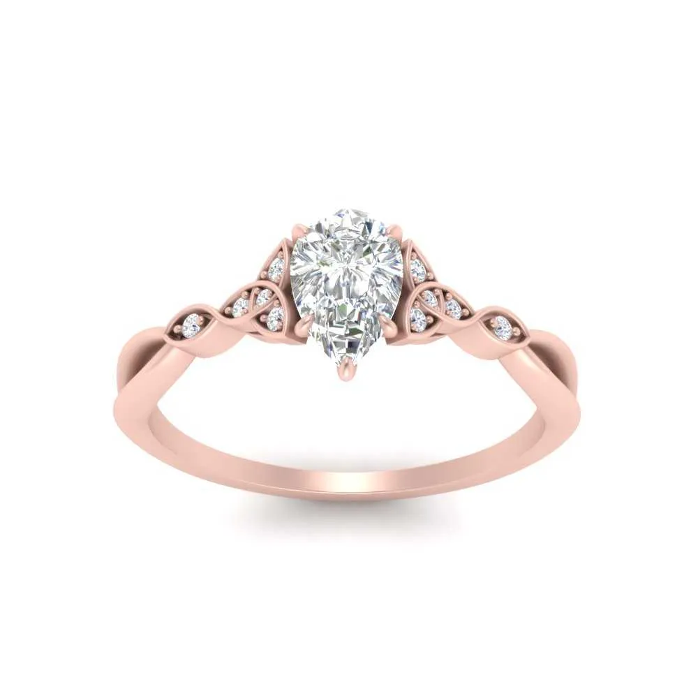 IGI Certified 1/2 - 5 Carat Lab Grown Diamond Celtic Knot Women Engagement Ring 14K Gold
