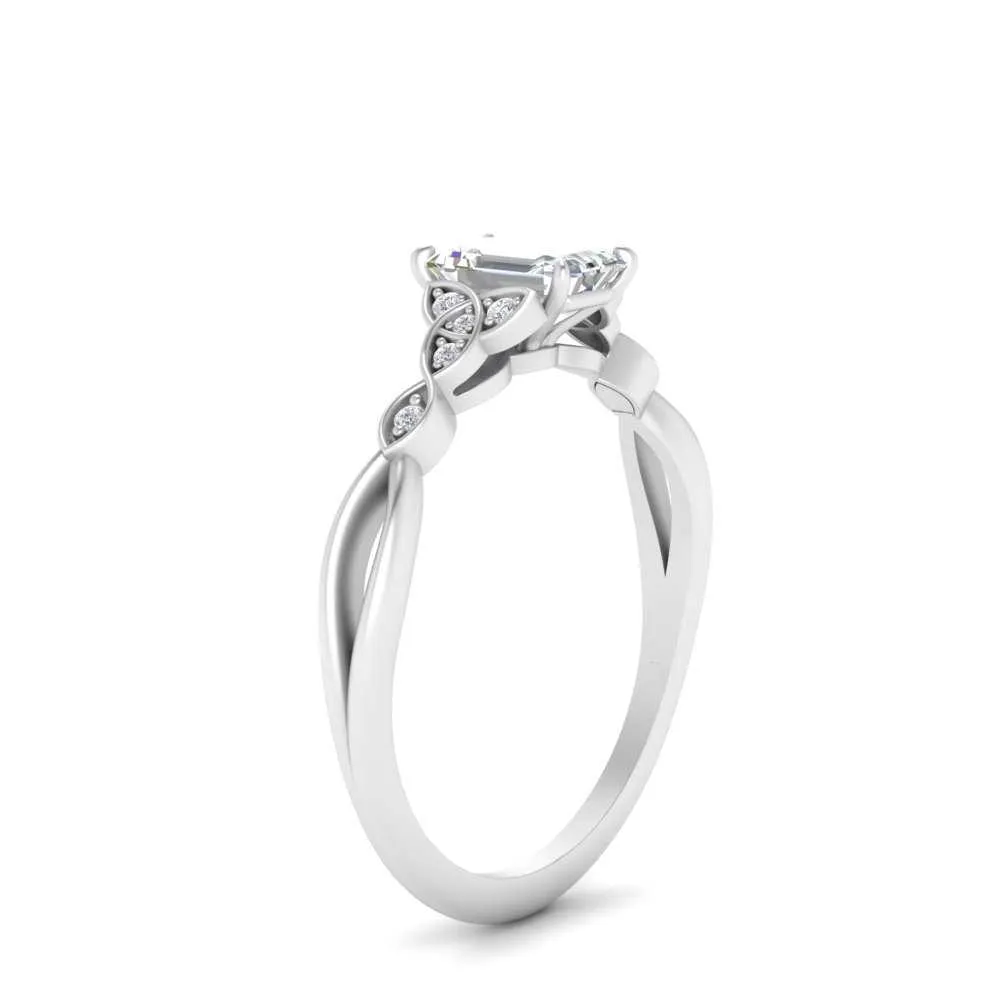 IGI Certified 1/2 - 5 Carat Lab Grown Diamond Celtic Knot Women Engagement Ring 14K Gold