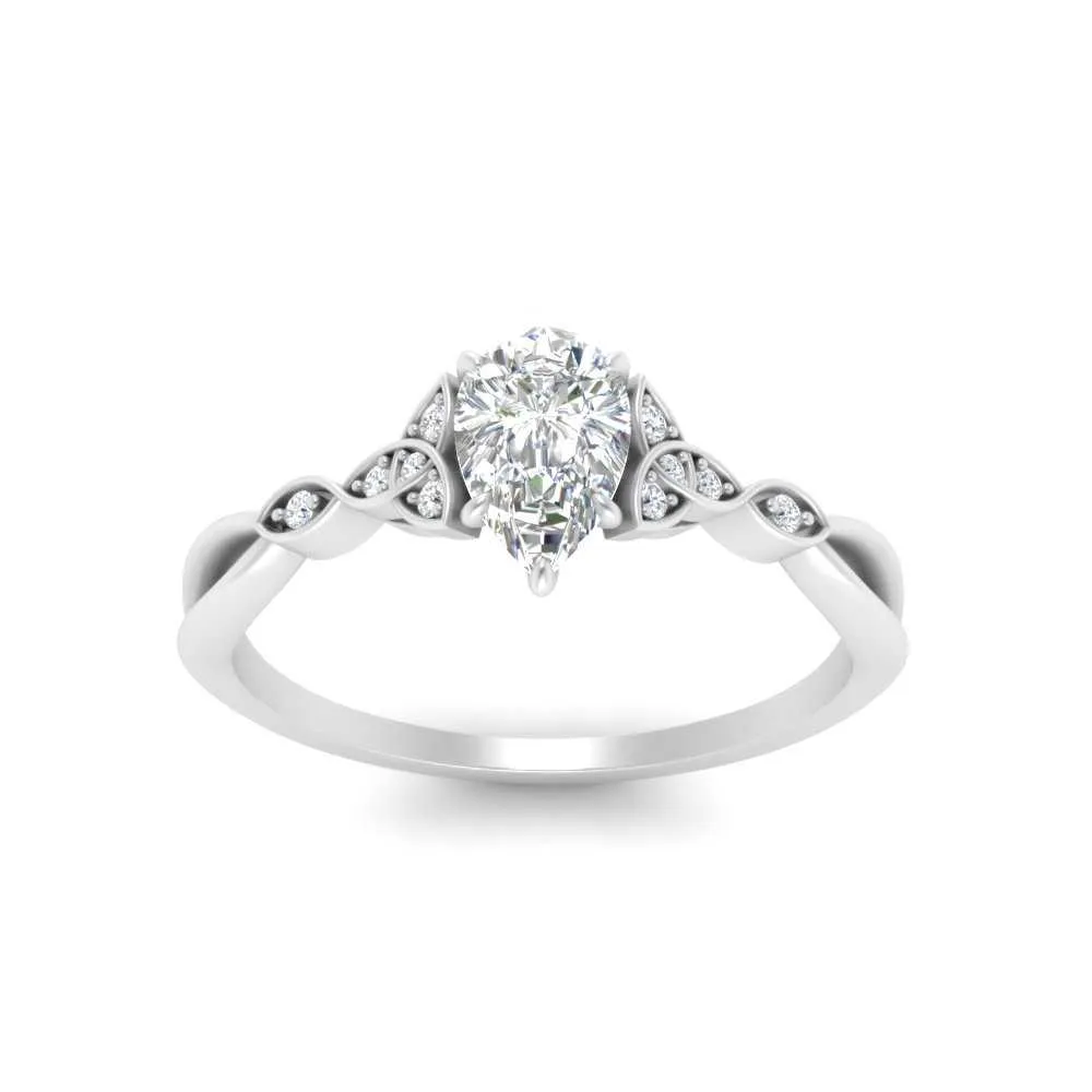 IGI Certified 1/2 - 5 Carat Lab Grown Diamond Celtic Knot Women Engagement Ring 14K Gold