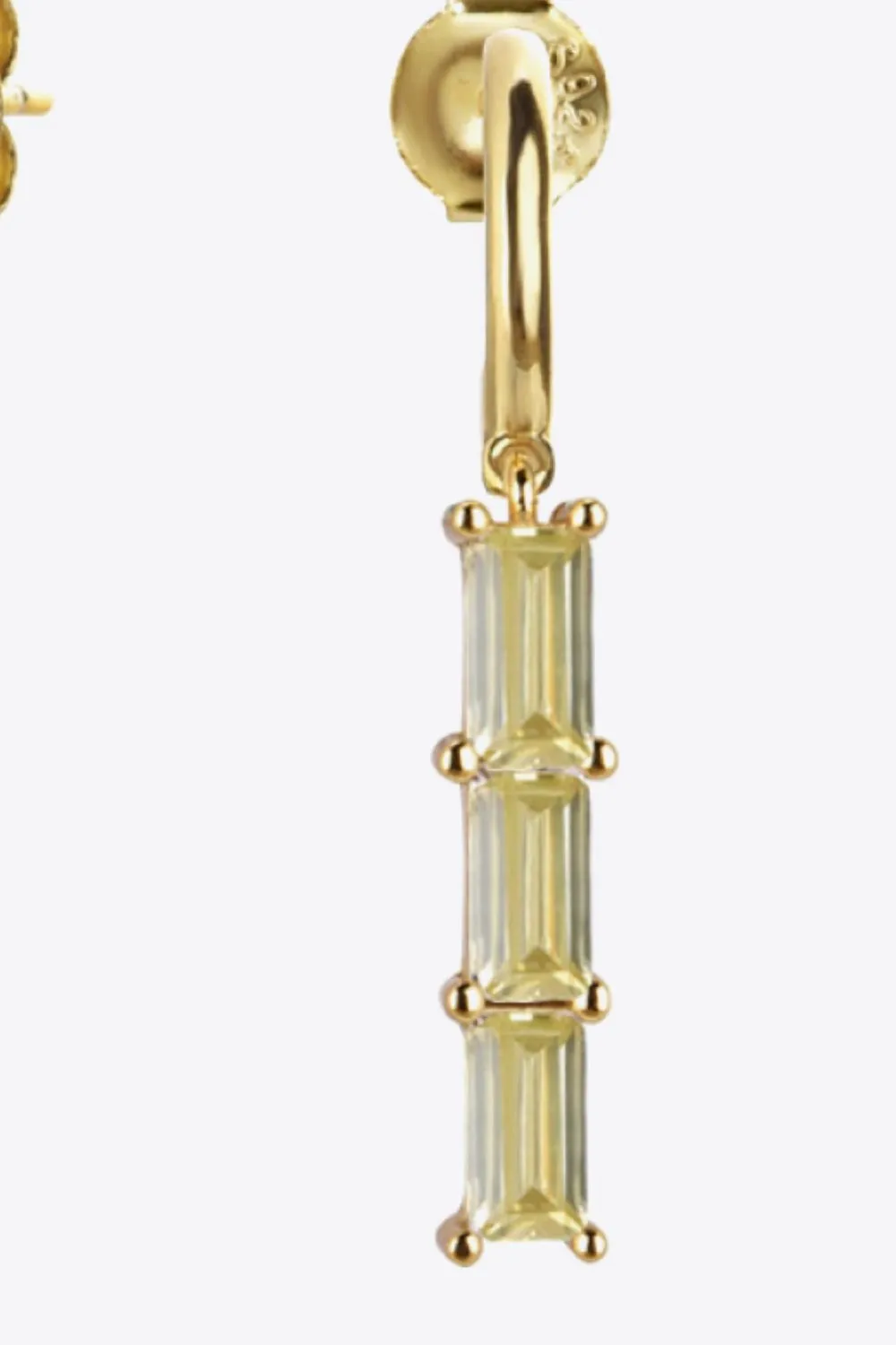 Inlaid Zircon 925 Sterling Silver Earrings - 7 colors