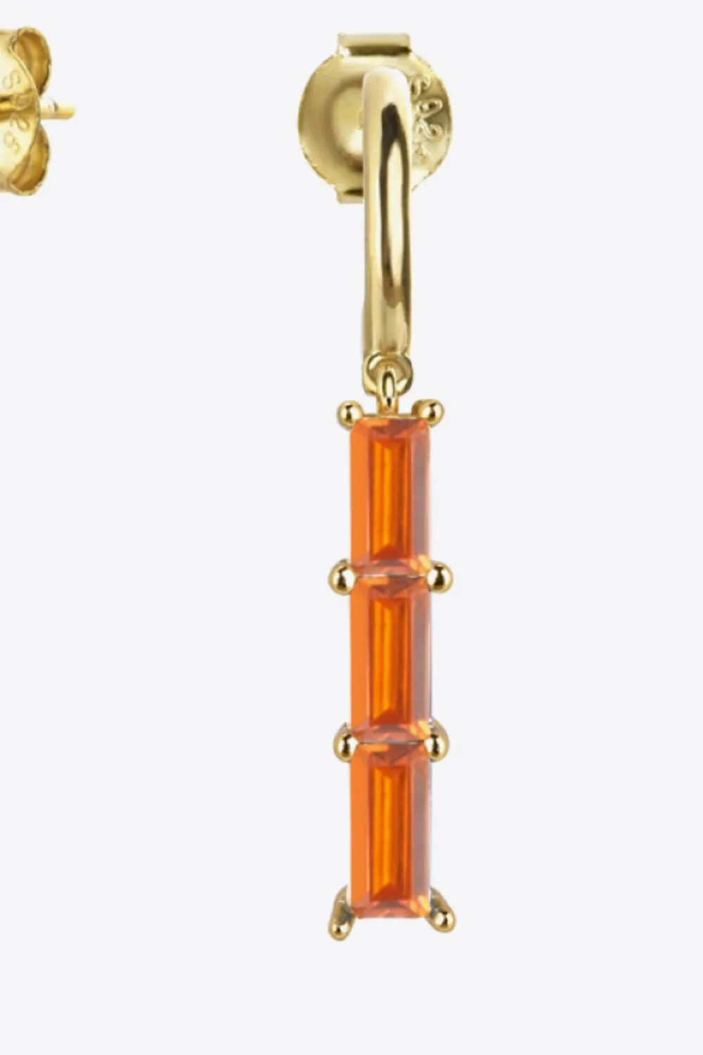 Inlaid Zircon 925 Sterling Silver Earrings - 7 colors