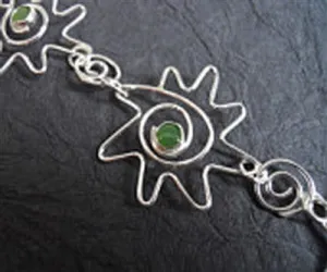 Sun-Inspired Jade Swirl Bracelet