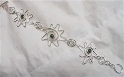 Sun-Inspired Jade Swirl Bracelet