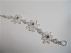 Sun-Inspired Jade Swirl Bracelet
