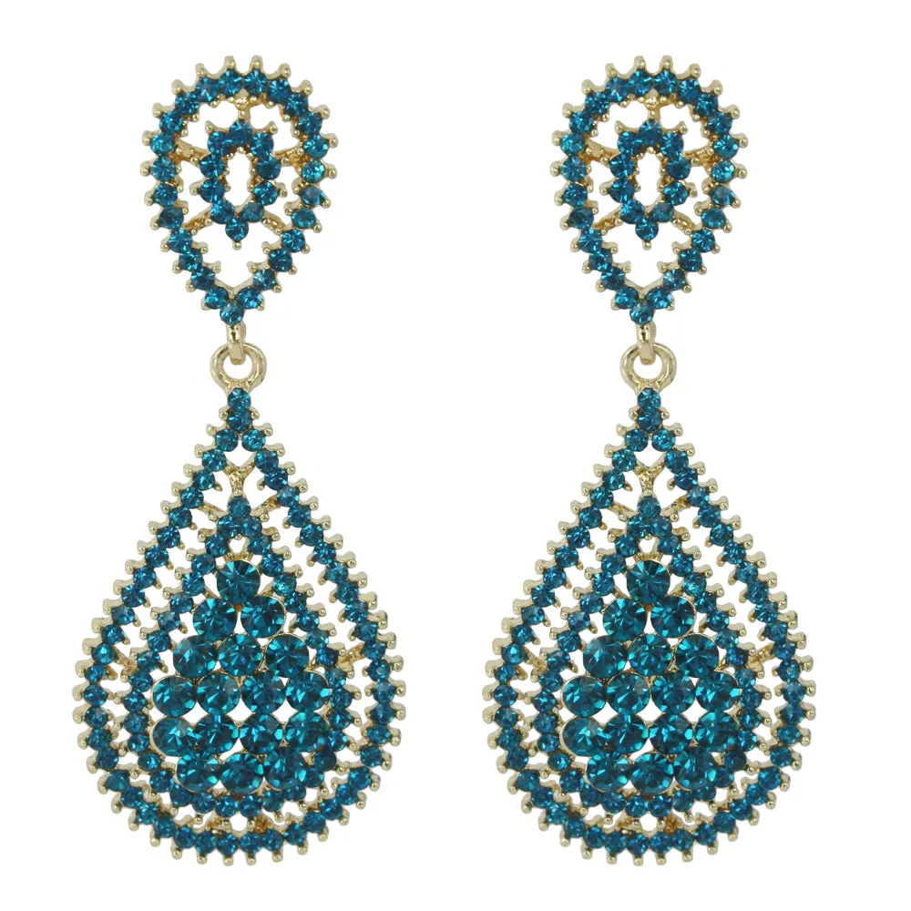 Kathrina Earrings - Blue Zircon