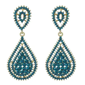 Kathrina Earrings - Blue Zircon