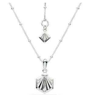 Kit Heath Silver Deco Hexagonal Necklace (SI2516)
