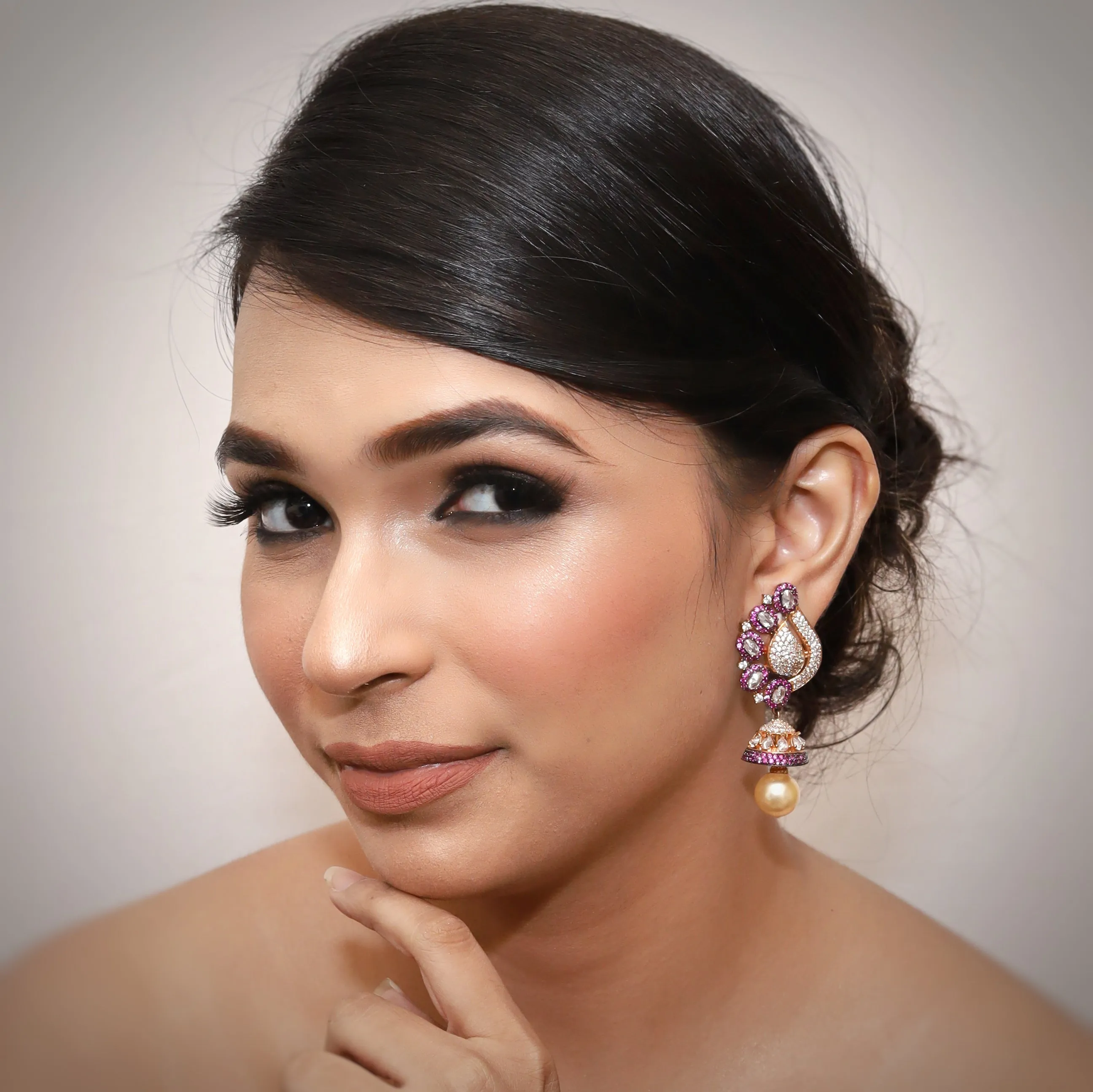 Light Earring Zircon/AD Earring 8884-100