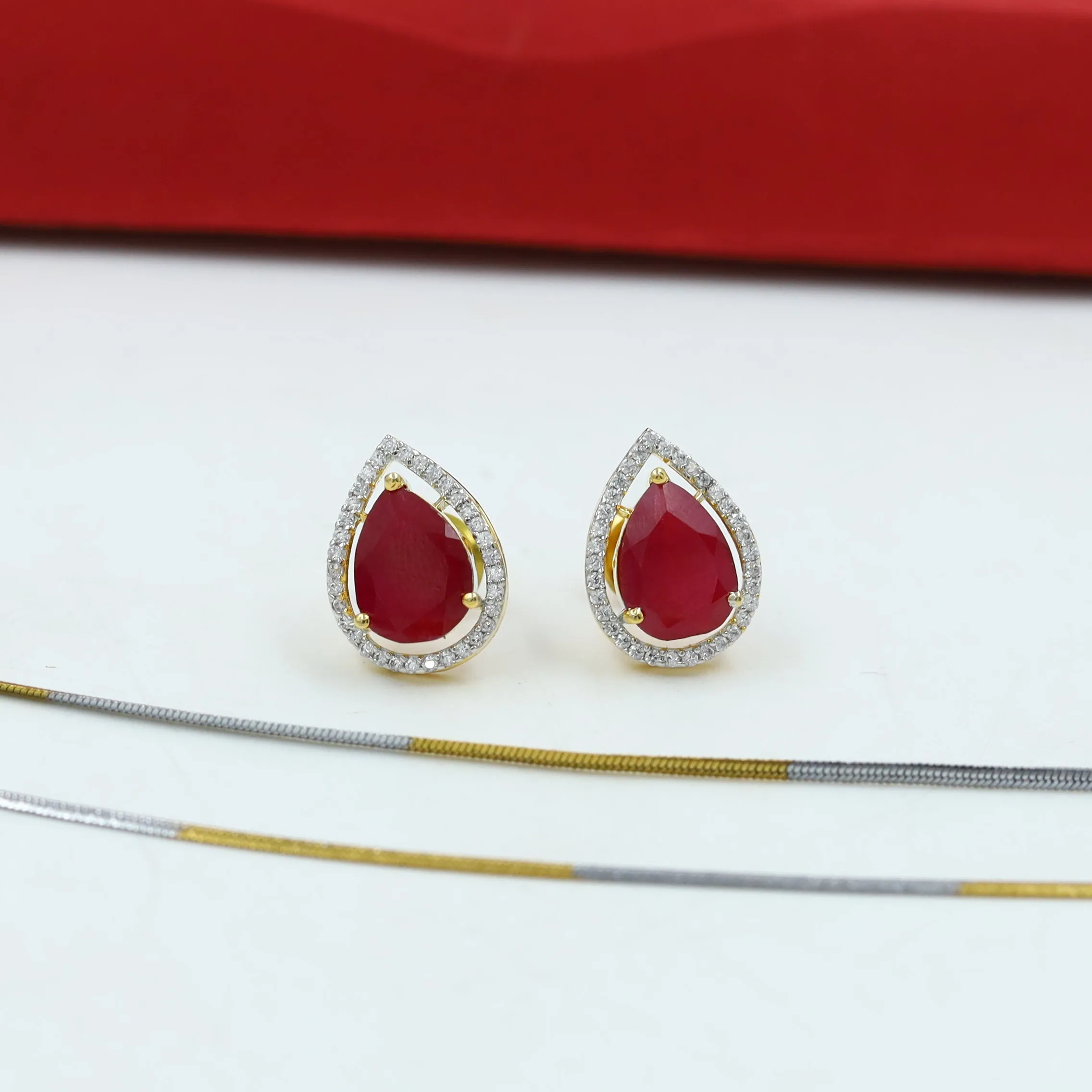 Light Zircon/AD Pendant Set 14863-08