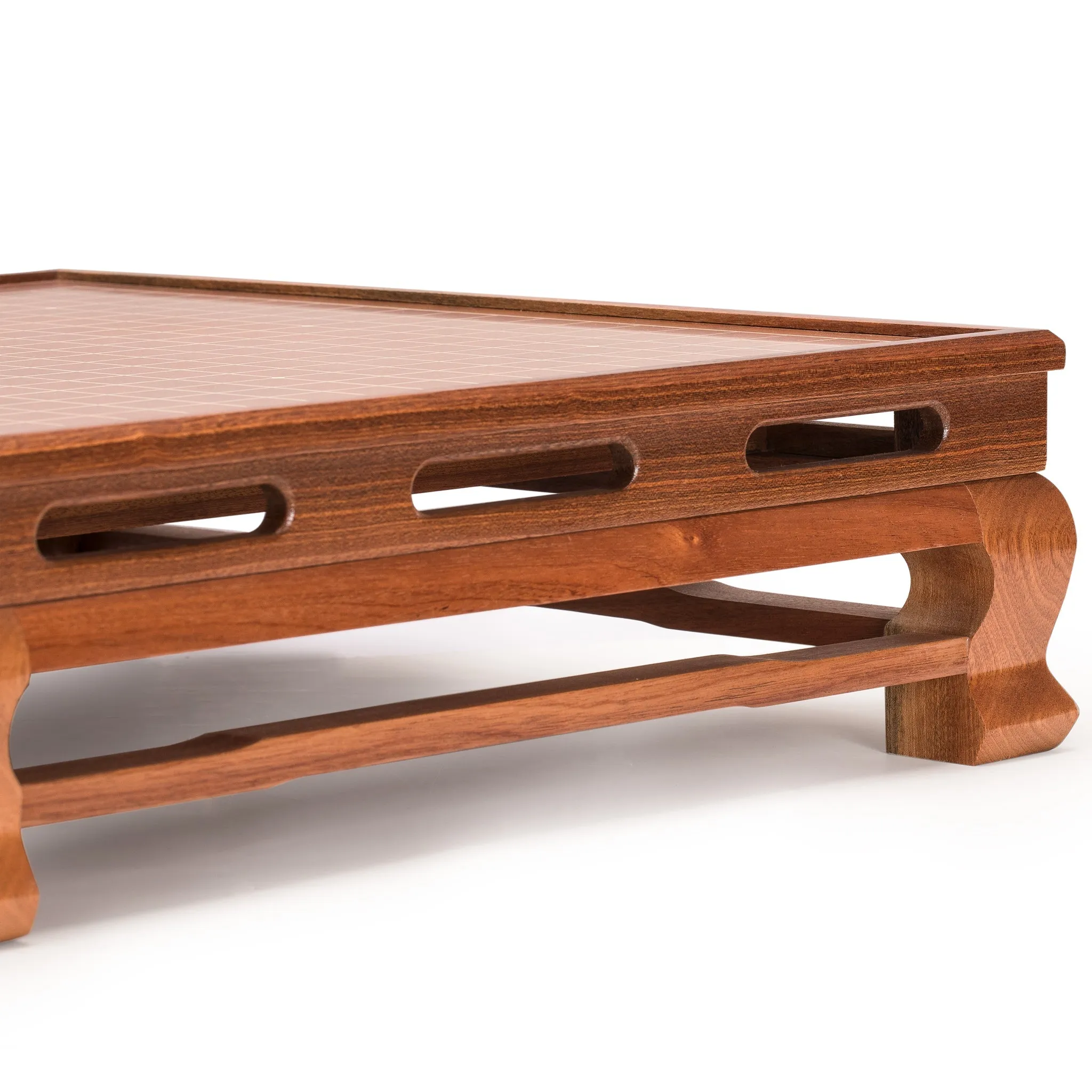 Mahogany 0.4" Inlaid Go Game Floor Board (Goban)