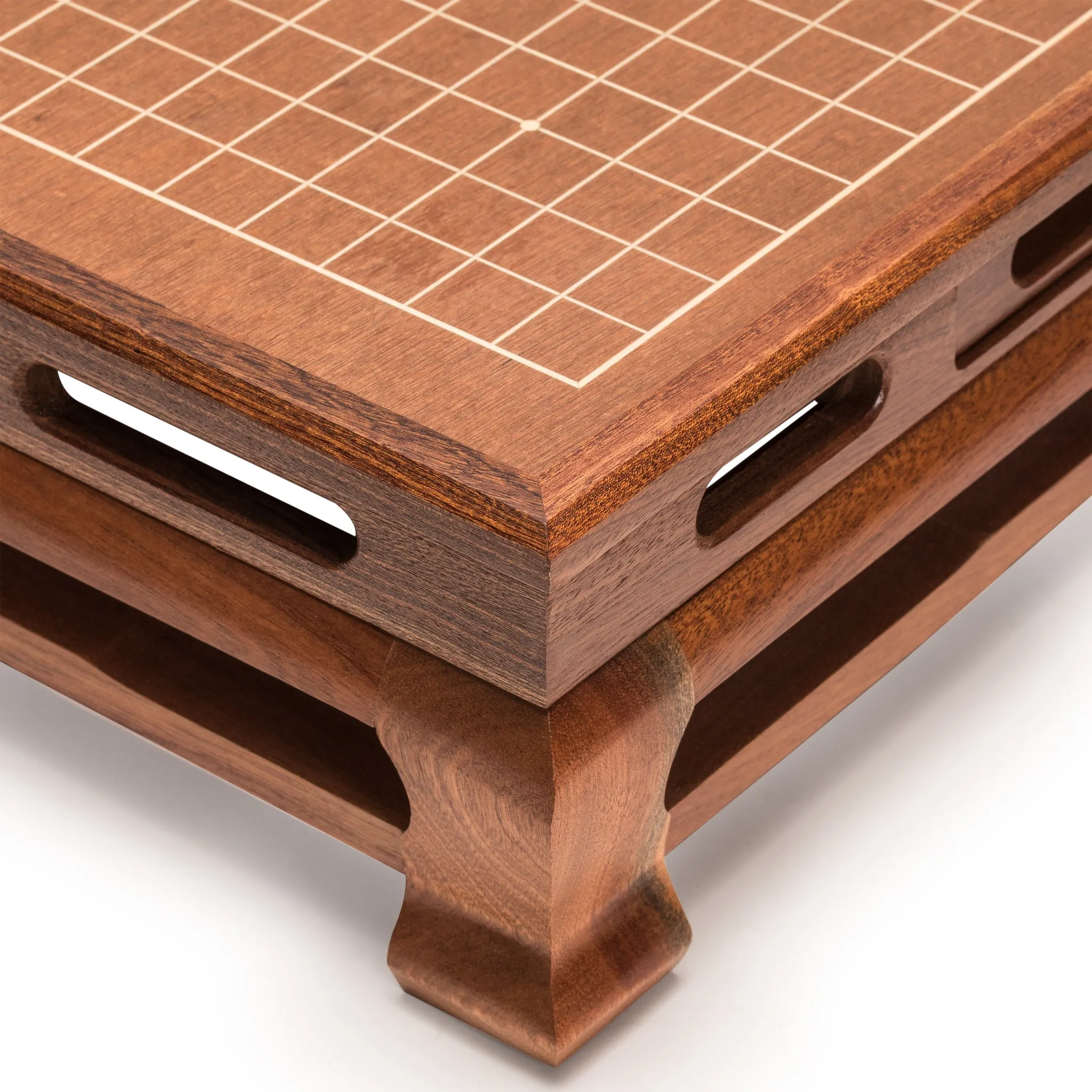 Mahogany 0.4" Inlaid Go Game Floor Board (Goban)
