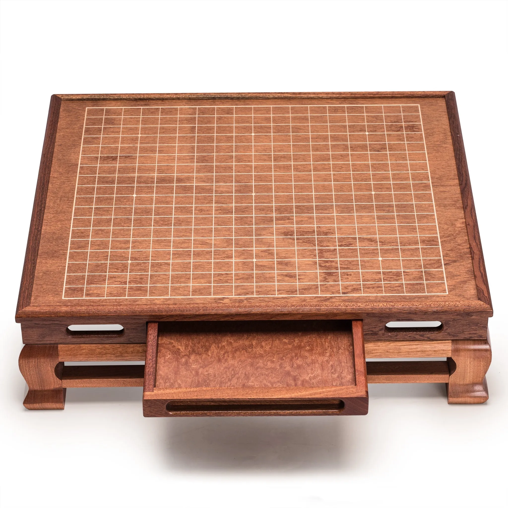 Mahogany 0.4" Inlaid Go Game Floor Board (Goban)