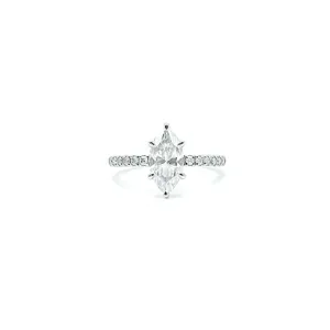Marquise Cut Moissanite Ring