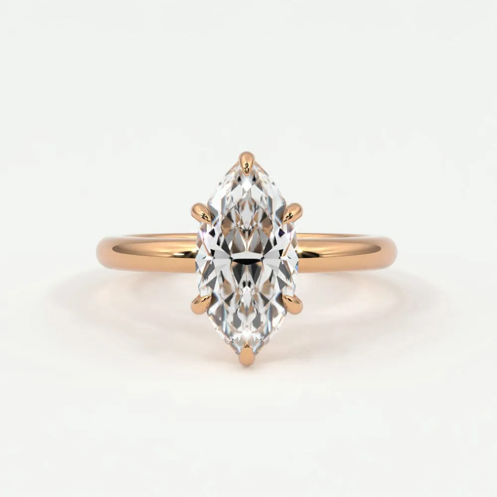 Marquise Diamond Solitaire Band