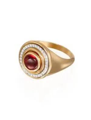 Mimete double stone ring