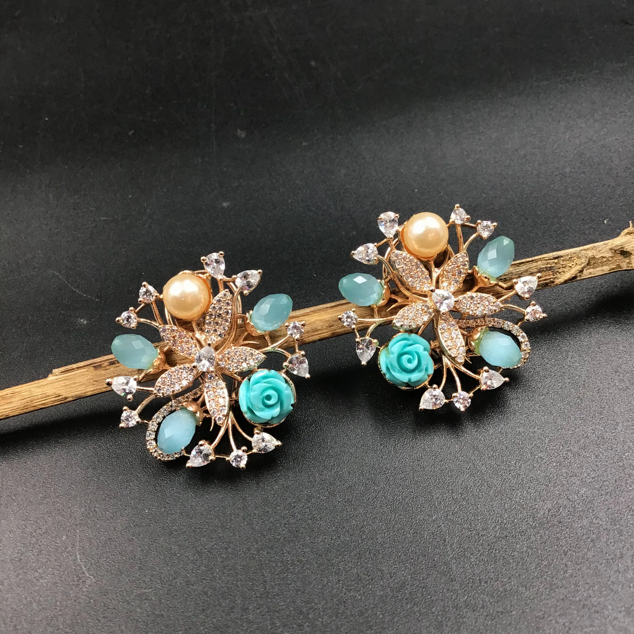 Multi Zircon/AD Earring 17753-4935
