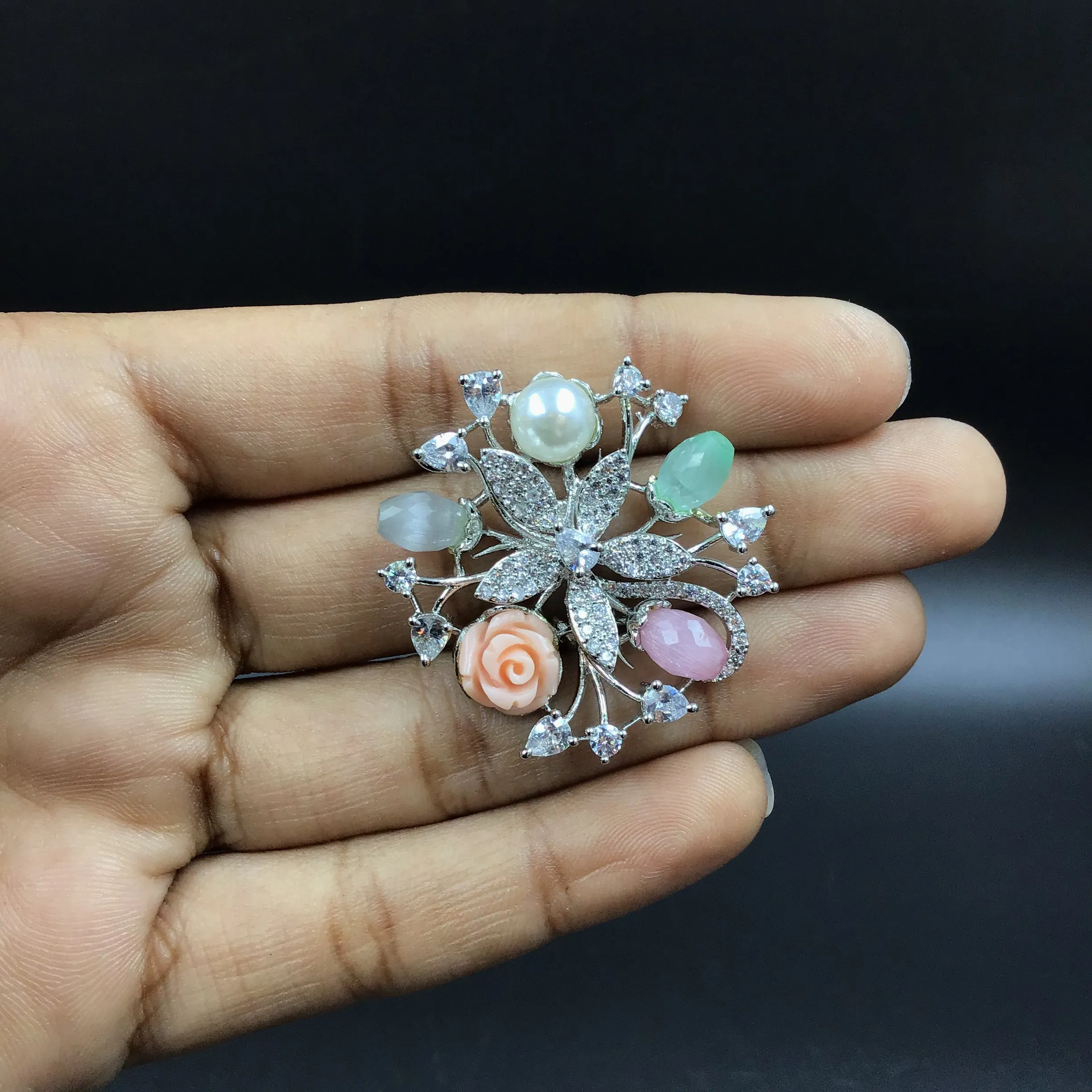 Multi Zircon/AD Earring 17753-4935