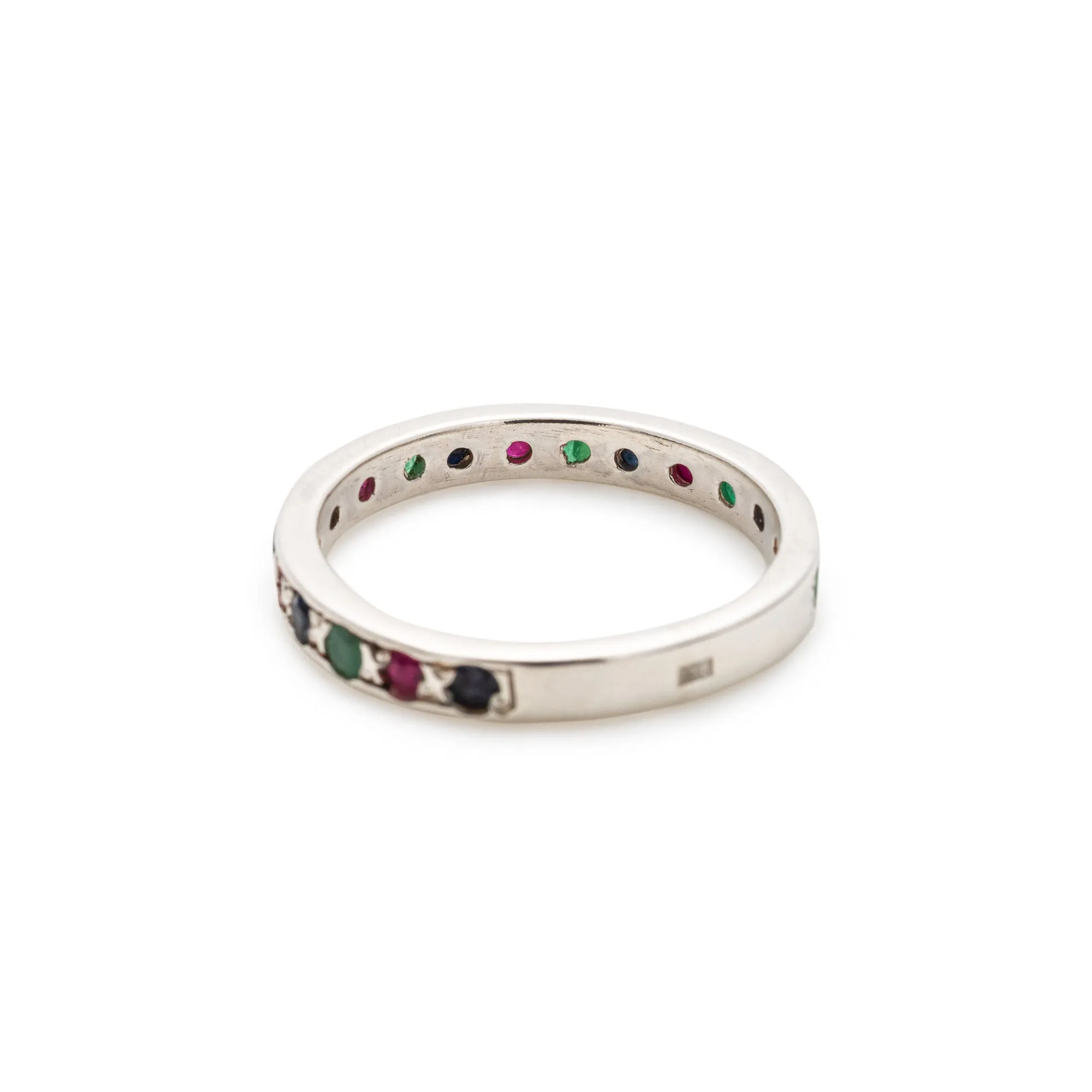 Multistone Stackable Band - Natural Gemstone Ring - Colorful Band