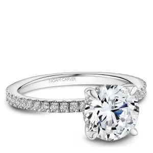 Noam Carver Engagement Ring Platinum With 44 RD TCW 0.29ct