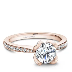 Noam Carver Engagement Ring Rose 14k Gold With 70 RD TCW 0.31ct