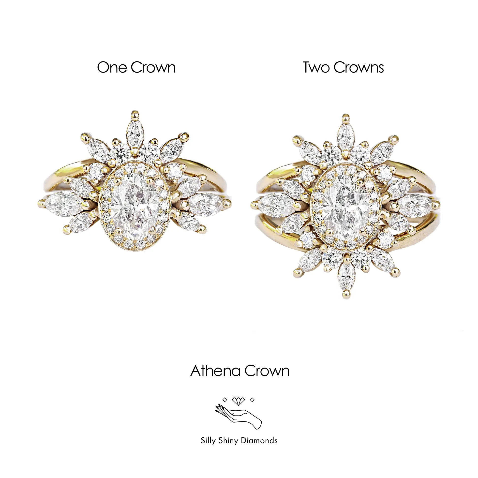 Oval Diamond 1.30ct Unique Engagement Ring, "Athena" & Athena's Armor ♥