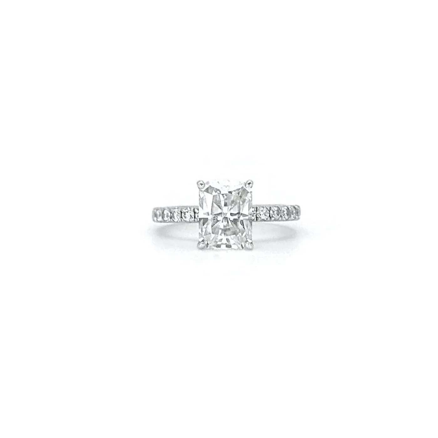 Radiant Cut Moissanite Ring