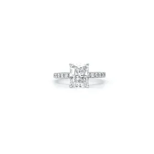 Radiant Cut Moissanite Ring