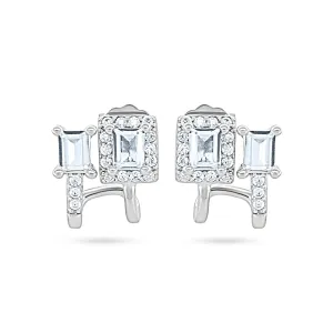 Radiant Duo Sterling Silver Earrings