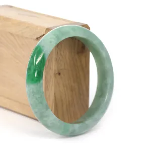 RealJade® Co. "Classic Bangle" Forest Green Natural Burmese Jadeite Jade Bangle #439
