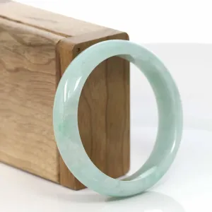 RealJade® Co. "Classic Bangle" Genuine Burmese Green Jadeite Jade Bangle Bracelet (54.69 mm) #418