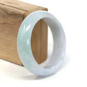 RealJade® Co. "Classic Bangle" Genuine Burmese Green Jadeite Jade Bangle Bracelet( 57.35 ) #204