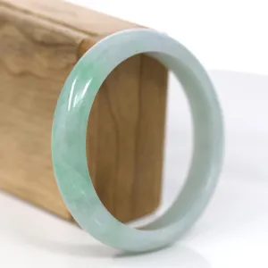 RealJade® Co. "Classic Bangle" Genuine Jadeite Jade Green Bangle Bracelet (59.33mm) #931