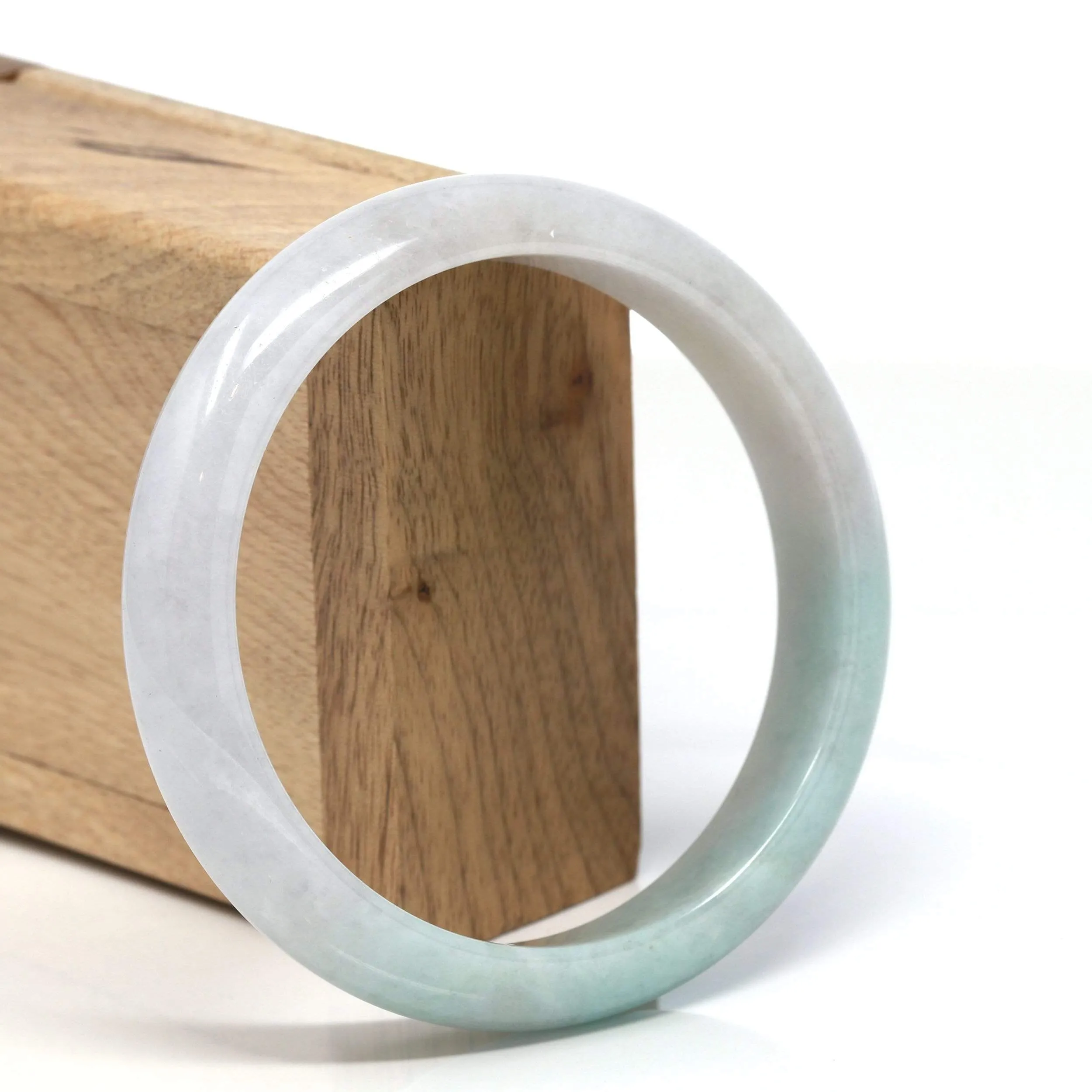 RealJade® "Classic Bangle" Genuine Burmese High Quality Jadeite Jade Bangle Bracelet (62.25mm)#116