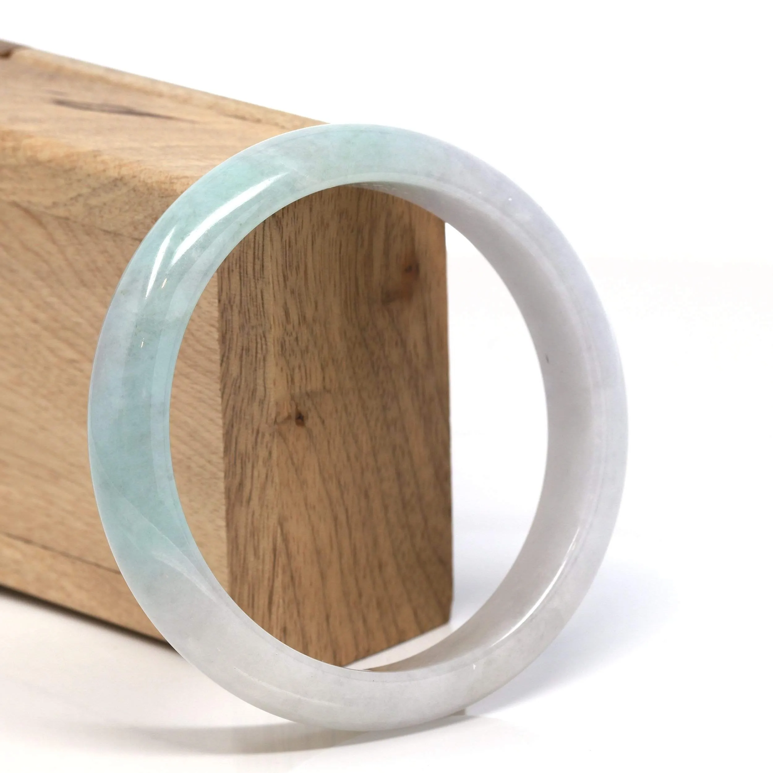 RealJade® "Classic Bangle" Genuine Burmese High Quality Jadeite Jade Bangle Bracelet (62.25mm)#116