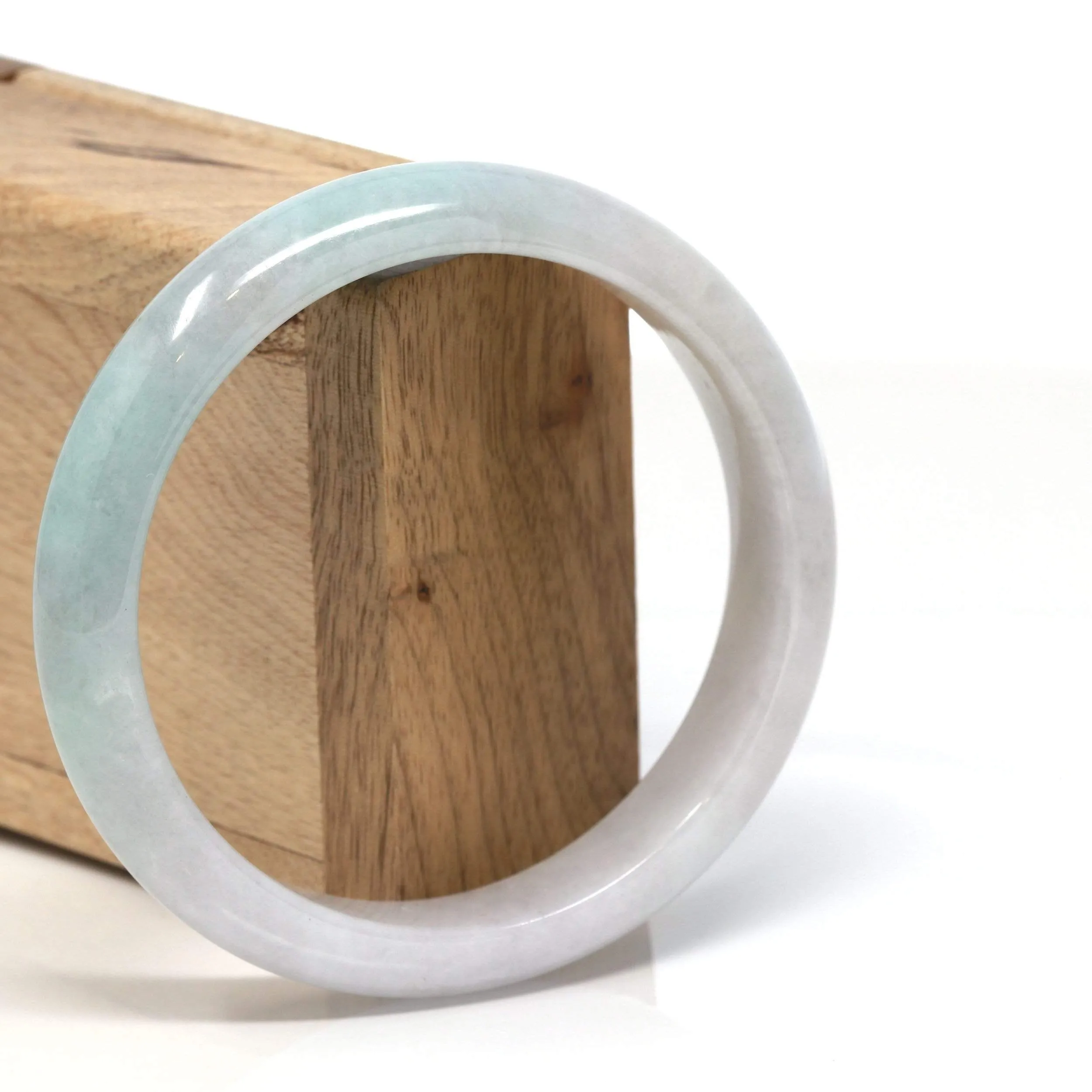 RealJade® "Classic Bangle" Genuine Burmese High Quality Jadeite Jade Bangle Bracelet (62.25mm)#116