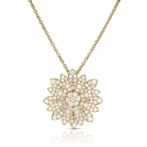 Roberto Coin 1.03CTW Diamond Margherita Necklace in 18K Yellow Gold