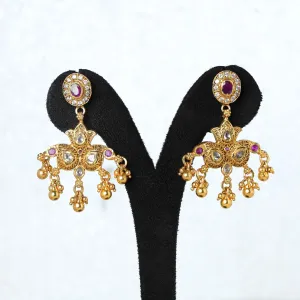 ruby fancy earring