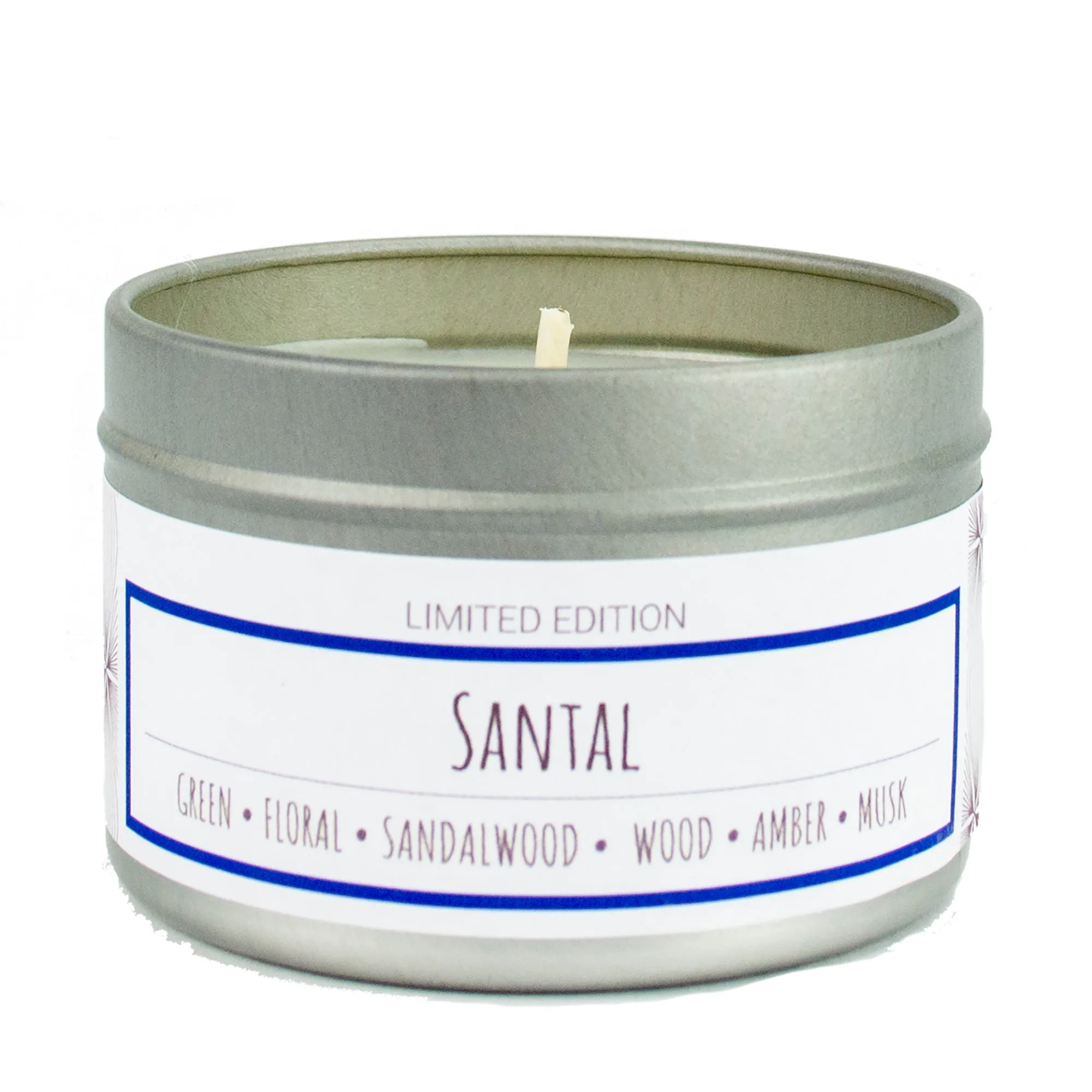 Sharp Dressed Man scented 3 oz. soy candle in travel tin - FKA Santal
