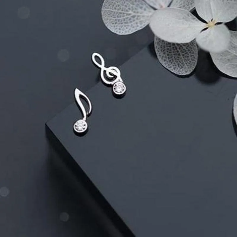 Shining Musical Notes Studs