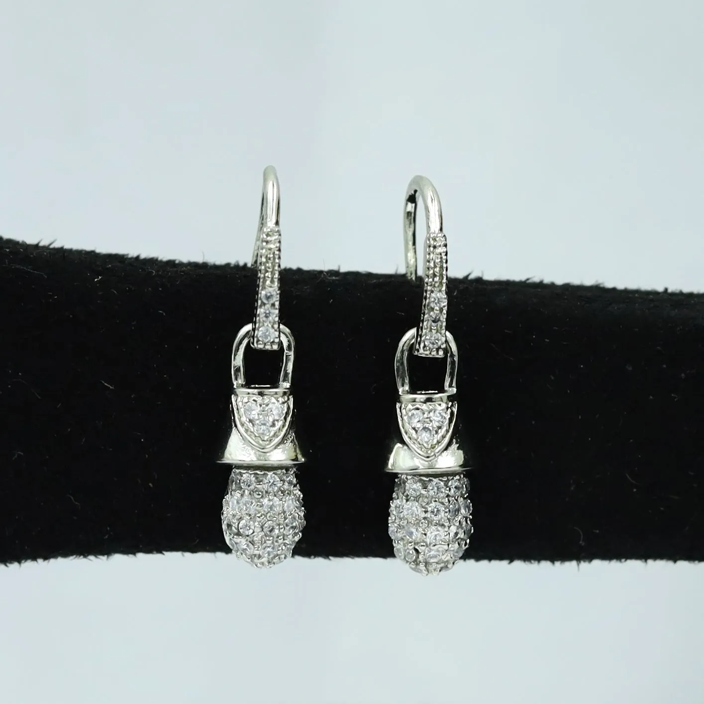 Silver Plated Zircon/AD Pendant Set 2514-6579