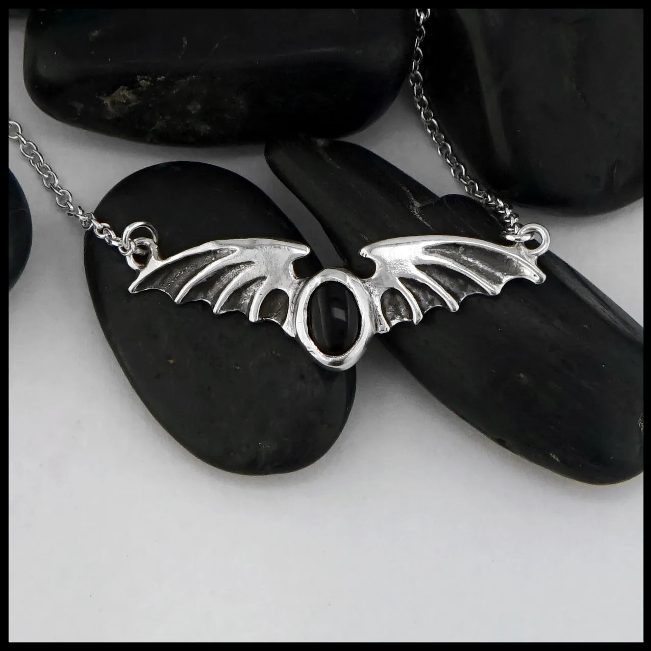 Sterling Silver Bat Pendant