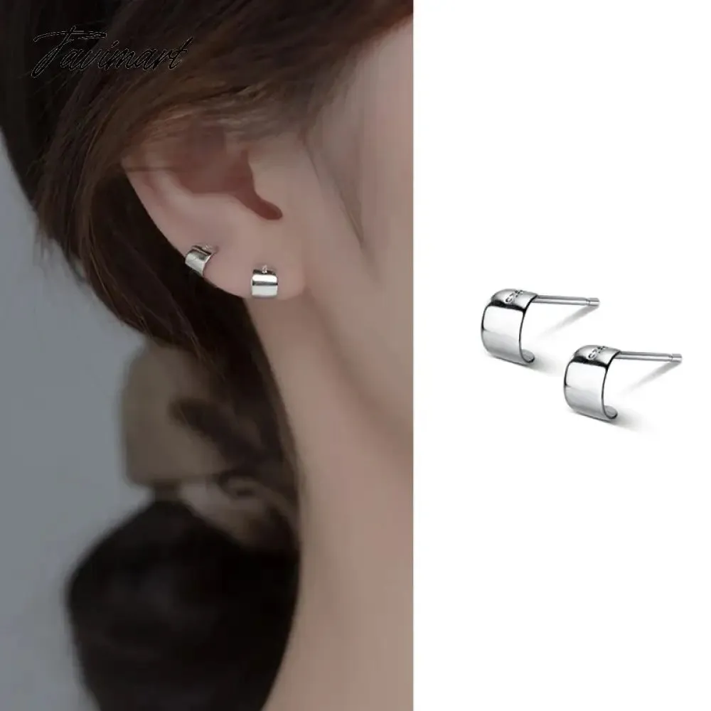 Tavimart Needle Exquisite Shining Zircon Stars Stud Earrings Girls Simple Design Earrings Women New Korean Trendy Y2K Jewelry