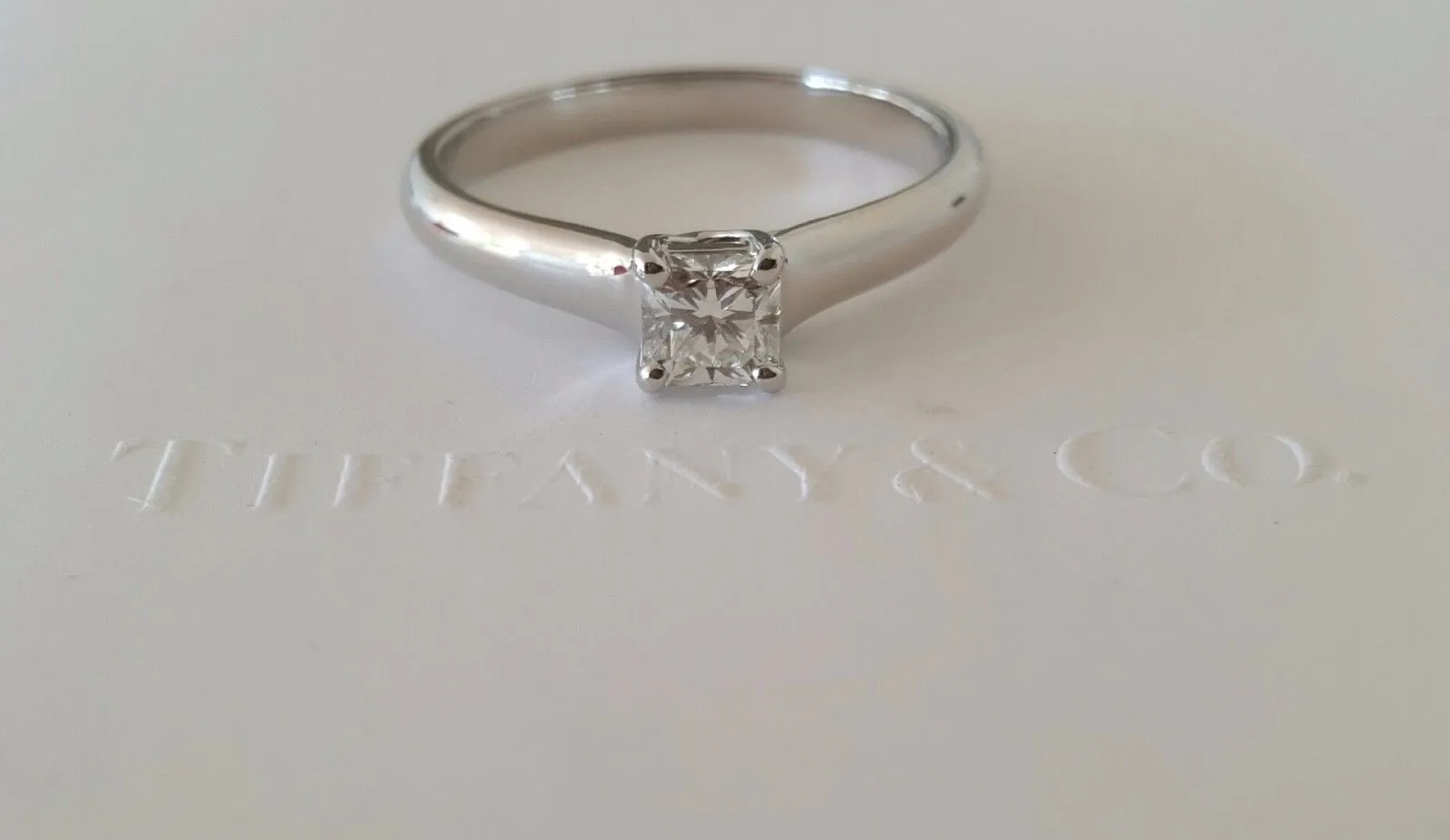 Tiffany & Co. 0.44ct I/VVS1 Lucida Cut Diamond Solitaire Engagement Ring PT950