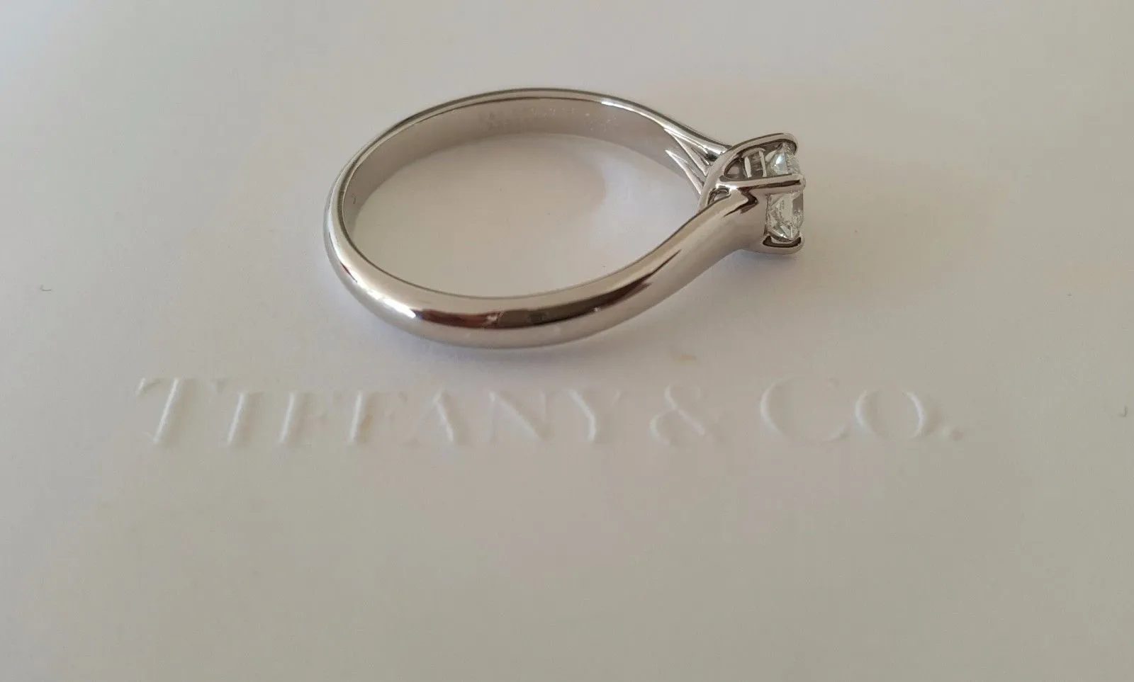 Tiffany & Co. 0.44ct I/VVS1 Lucida Cut Diamond Solitaire Engagement Ring PT950